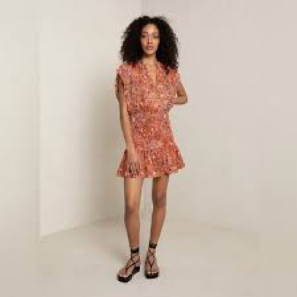 A.L.C. Carly Silk Floral Mini Dress